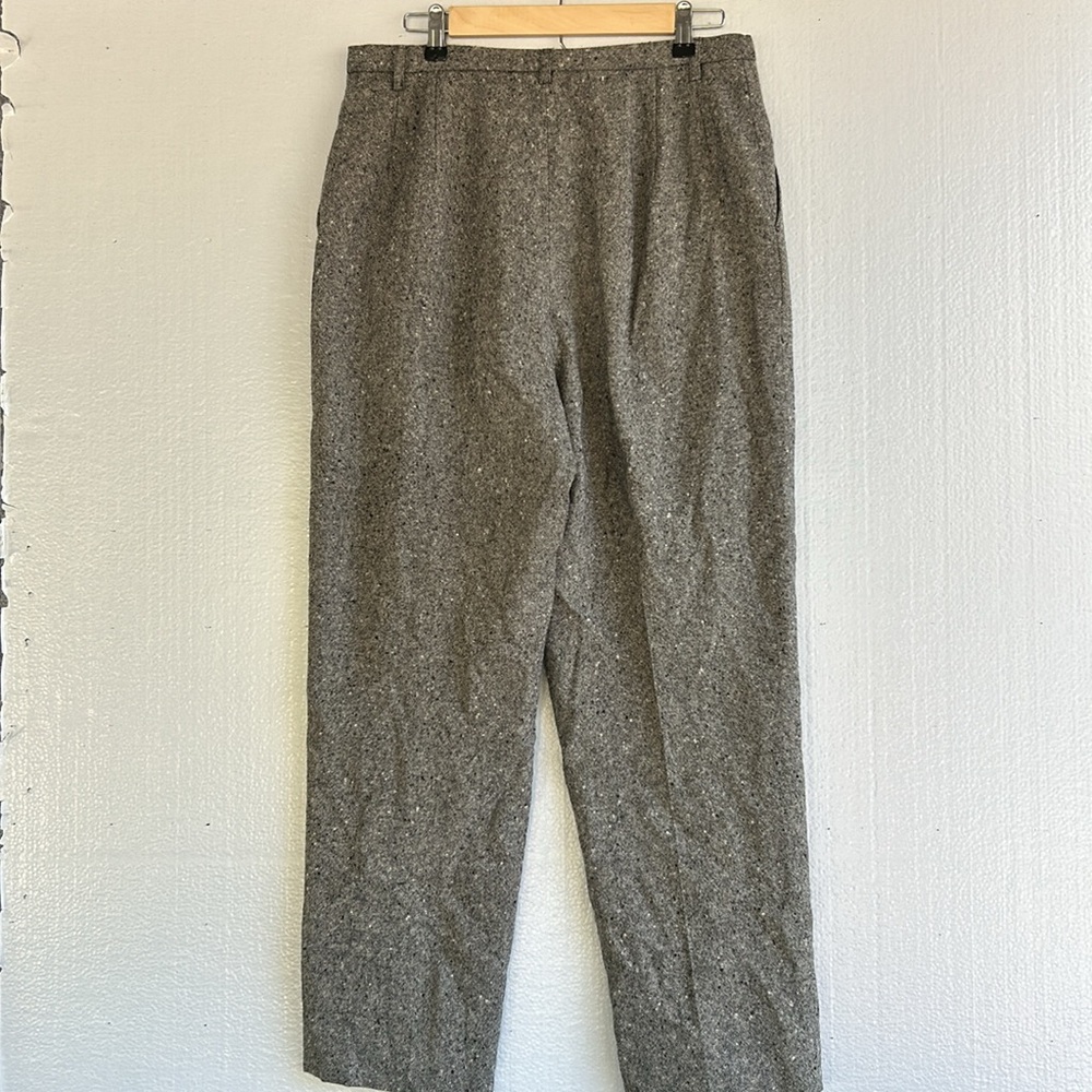 Pendleton Wool Pants Women’s Size 14 Made in the USA Marled Black/White - Picture 2 of 11
